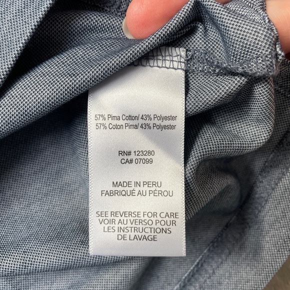 EUC Travis Mathew Spooky Season Golf Polo Two Tone Navy - Blue Night - Size S - Picture 5 of 11